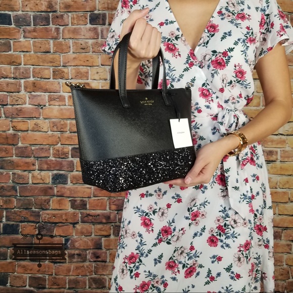 Kate spade Ina Greta Court Black Satchel crossbody - Picture 3 of 6